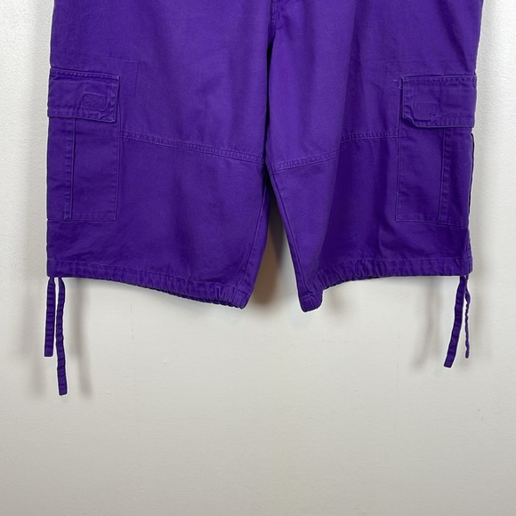 Raw Blue Cargo Drawstring Hem Swagnificent Baggy Drawstring Hem Mens 44 Shorts - Picture 2 of 9